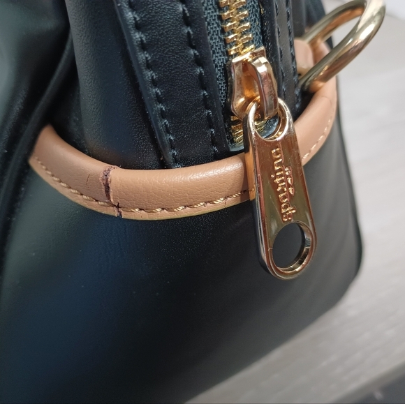 Spartina 449 daufuskie island Black Hollecker Satchel Purse Nubuck Leather - Picture 9 of 16